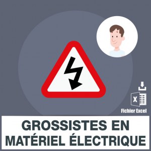 Adresses emails grossistes électriques