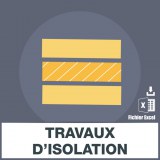 Adresses e-mails travaux isolation