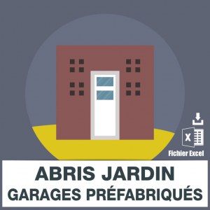 Emails abris de jardin et garages préfabriqués