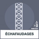 Base adresses emails échafaudages