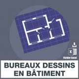 Emails bureaux dessins en batiment