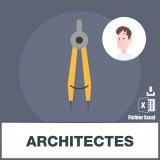 Base d'adresses emails d'architectes