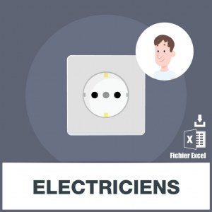 Base des adresses e-mails des électriciens