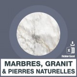 Emails vente de marbres granits et pierres naturelles