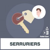 Base d'adresses emails de serruriers