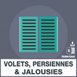 Adresses emails des volets persiennes et jalousies