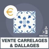 Emails vente de carrelages et dallages