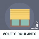 Adresses emails des volets roulants