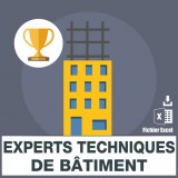 Emails experts techniques de bâtiment