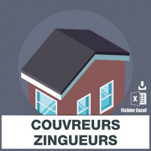 Base d'adresses emails de couvreurs-zingueurs