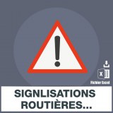 Base e-mails signalisation routiere