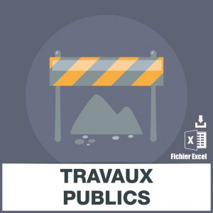 E-mails entreprises travaux publics