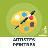Adresses emails artistes peintres