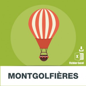 Base adresses e-mails montgolfière