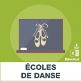 Adresses e-mails ecoles de danse