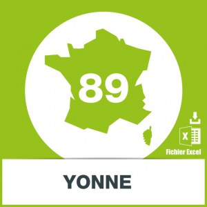 Base d'adresses emails dans l'Yonne