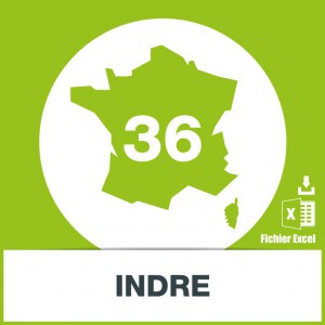 Base d'adresses emails dans l'Indre