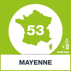 Base adresses emails Mayenne