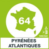 Adresses e-mails Pyrénées-Atlantiques