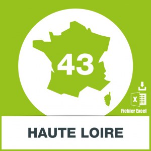 Base adresses emails Haute-Loire