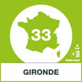 Base adresses emails Gironde