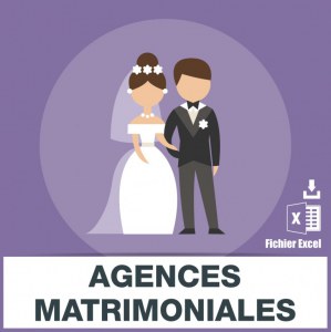 Adresses emails agences matrimoniales