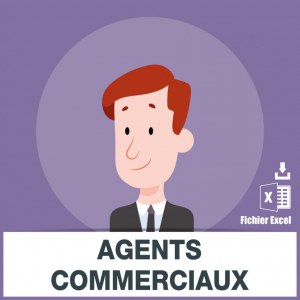 Base adresses e-mails agents commerciaux