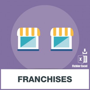 Base adresse emails des franchises