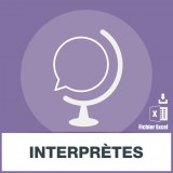 Base adresse emails des interprètes