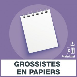 Emails des grossistes en papiers