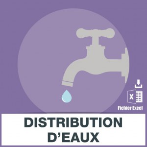 Adresses emails distribution eaux