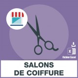 Adresses emails salons de coiffure