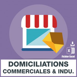 Emails domiciliations commerciales et industrielles