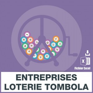 Emails entreprises de loterie tombola