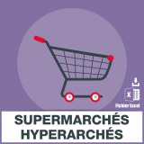 E-mails de supermarchés et hypermarchés