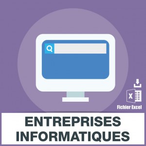 Adresses emails entreprises informatiques