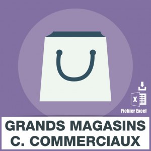 Emails grand magasin centre commerciaux