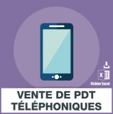 Emails de vente de produits téléphoniques