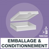 Adresses e-mails emballage conditionnement