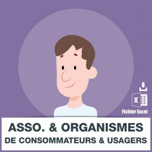 Emails organismes consommateurs et usagers