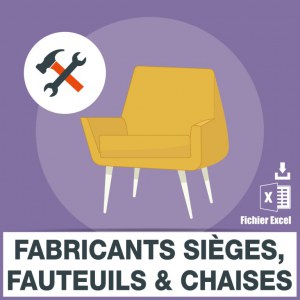 Emails des fabricants sieges fauteuils chaises