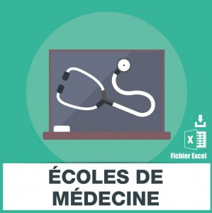 Adresses e-mails ecoles de médecine