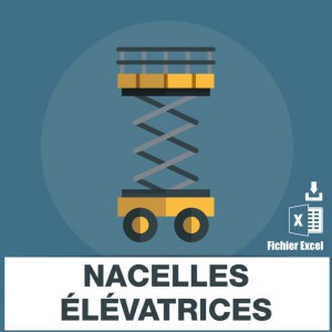 Base adresses e-mails nacelle elevatrice