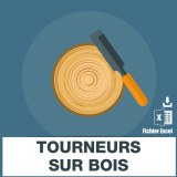 Adresses e-mails tourneurs sur bois