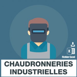 Base adresses e-mails chaudronnerie industrielle