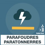 Adresses e-mails parafoudre paratonnerre