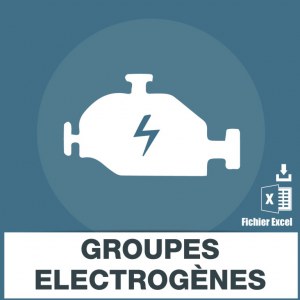 Base adresses e-mails groupes electrogenes