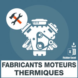 Emails fabricants moteurs thermiques