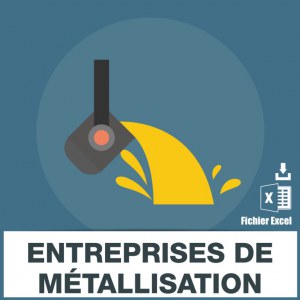 Emails des entreprises de métallisation