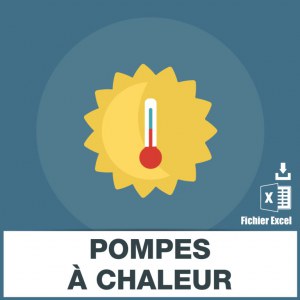 Adresses emails des pompes à chaleur